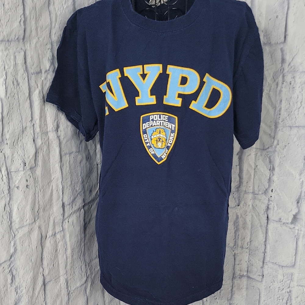 NYPD Navy Blue Short‎ Sleeve Tee Unisex Medium